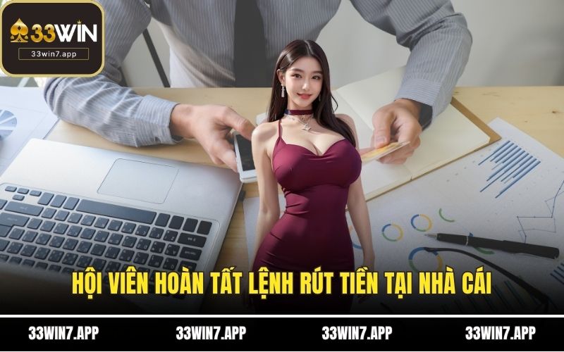 Hội viên hoàn tất lệnh rút tiền tại nhà cái